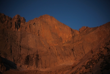 USA Climbing Trip - Alba sulla parete E del Longs Peak