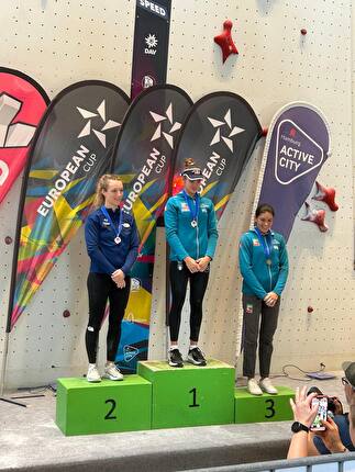 Oro per Beatrice Colli nella Speed e altre 4 medaglie nella Coppa Europa Arrampicata