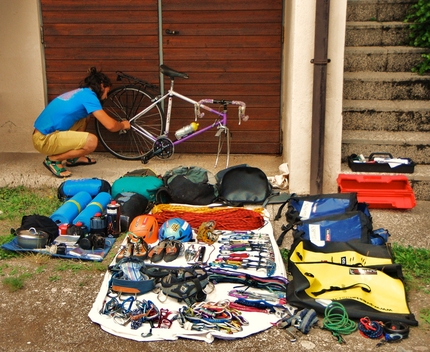 Dolomites Bike & Climb - 15 July, all packed, tomorrow we're off!