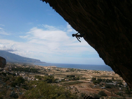 San Vito Climbing Festival – Outdoor Games 2012 - Adam Ondra freeing Climb for Life, the first 9a in Sicily.