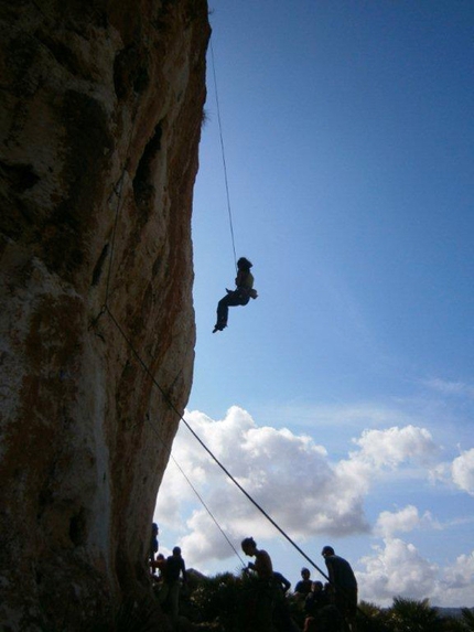 San Vito Climbing Festival – Outdoor Games 2012 - Daniela Feroleto sending a 7c at Parco Cerriolo.