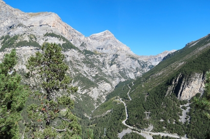 Sentiero dei Fortini - Monte Scale - Panorama sulla Valle del Braulio