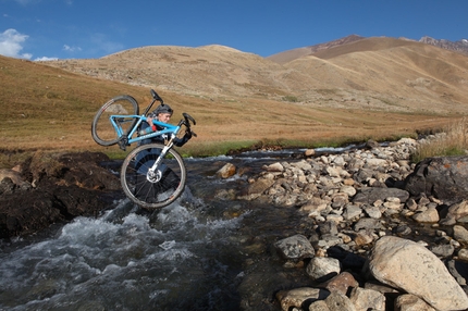 2013 National Geographic Adventurer of the Year - On her 140-mile ride across the Panjshir Valley in October 2010, Galpin crossed this river twice after being forced to turn around before attempting to ride up 14,000-foot Anjuman Pass, which marks the border of Panjshir Province. A sheepherder had warned her that there were gunrunners from a neighboring province in the mountains ahead. The decision to turn around was easily made.