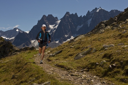 2013 National Geographic Adventurer of the Year - Champion trail ultrarunner Lizzy Hawker is seen running through the mountains surrounding Chamonix, France, days before running—and winning—the Ultra-Trail du Mont-Blanc for the fifth time, a feat no man or woman has accomplished before.