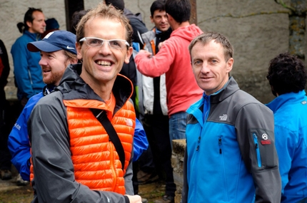 Denis Urubko - Simone Moro and Denis Urubko at the European Mountain Meeting at Vielha