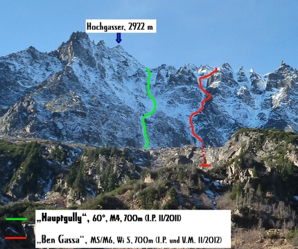 New mixed climbs up Hochgasser in Austria