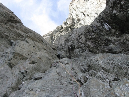 Follow the Gully - Barre des Ecrins - Marcello Sanguineti on pitch 1