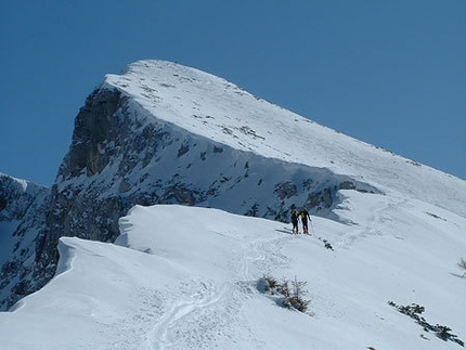 Alpago - Scialpinismo in Alpago: in prossimita' di Cima Vacche.