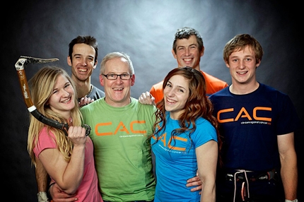 Climbers against Cancer - Shauna Coxsey, Tom Randall, John Ellison, Alex Puccio, Andy Turner and Pete Whittaker.