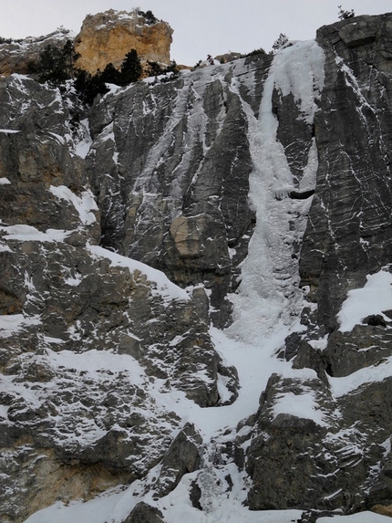 La Bava della Sueur, new icefall at Bardonecchia
