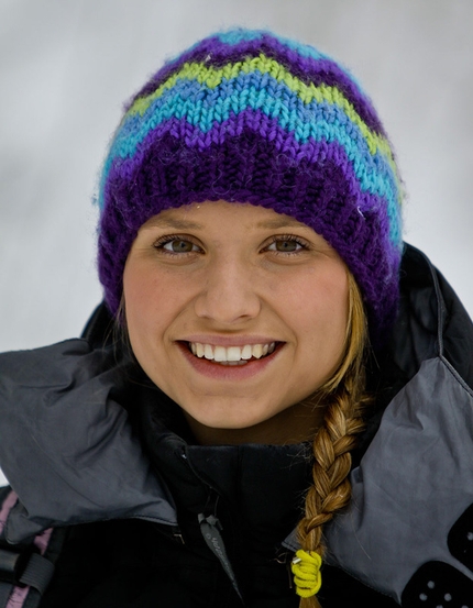 Lucie Hrozová - Czech ice climber Lucie Hrozová