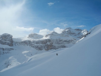 Ski mountaineering Puez Odle Dolomites - Crep da le Dodesc