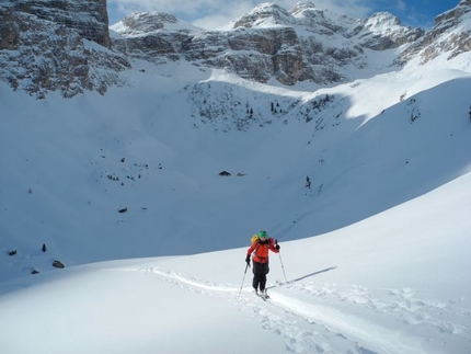 Ski mountaineering Puez Odle Dolomites - Crep da le Dodesc