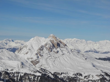 Ski mountaineering Puez Odle Dolomites - Sass da Putia East Face
