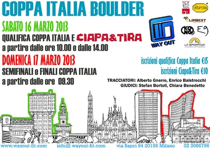 Milano a tutto boulder: Coppa Italia più Ciapa e Tira 2013
