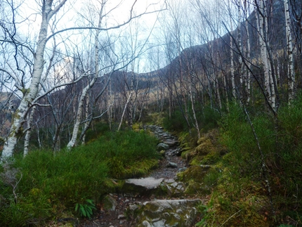 Scozia - Glen Coe, Coire Gabhail: avvicinamento alla Lost Valley