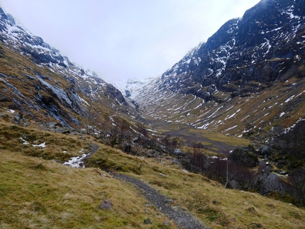 Scozia - Glen Coe, Coire Gabhail: l'ingresso della Lost Valley