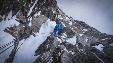 Sagwand first winter ascent by Auer, Lama and Ortner