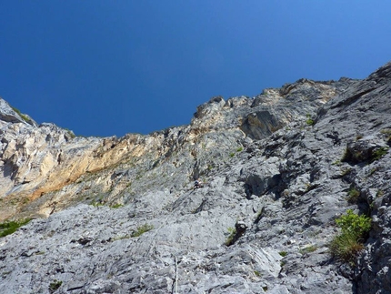 Valle del Sarca - Sull aparte centrale di L'aspettativa dei mondi superiori (Monte Brento)