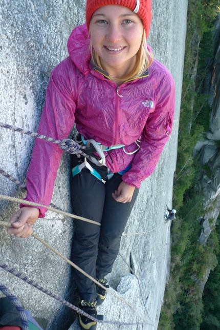 Hazel Findlay climbs her second E9