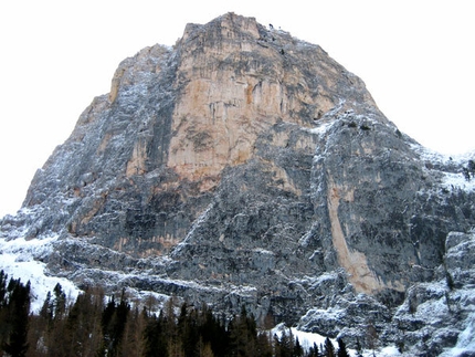 Meisules de la Bièsces - Meisules de la Bièsces parete Sud Ovest (Sella, Dolomiti)