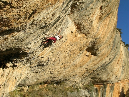 Margalef sports climbing in Spain
