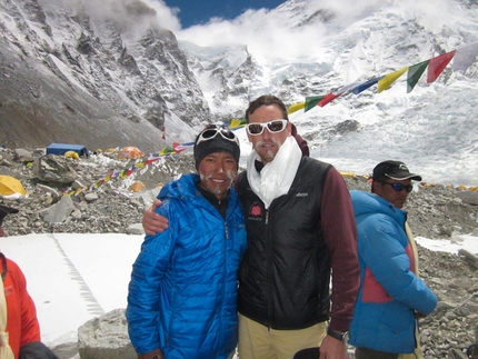 Nuptse, Everest and Lhotse by Kenton Cool and Dorje Gylgen Sherpa