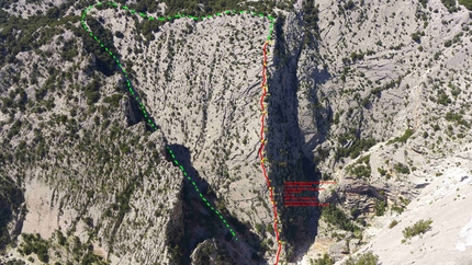 Gole di Gorroppu, Sardinia: new route climbed by Corrado Pibiri and Fabio Erriu