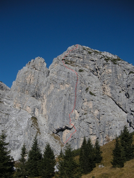 Monte Pizzocco, solitaria della via Schwarzkopf di Maurizio Felici