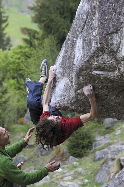Adam Ondra climbing at Angelone and Cornalba