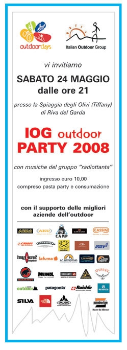 IOG Outdoor Party 2008 agli OutdoorDays del Garda Trentino