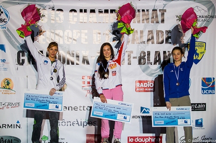 Campionati Europei di Arrampicata Sportiva 2013, Chamonix - Mina Markovic, Dinara Fakhritdinova e Hélène Janicot