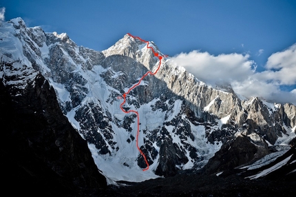 Kungyang Chhish East - Hansjörg Auer, Simon Anthamatten, Matthias Auer: first ascent of Kungyang Chhish East, Karakorum, Pakistan in July 2013