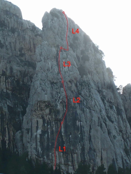Torri di Canolo, new rock climb in Italys' Aspromonte