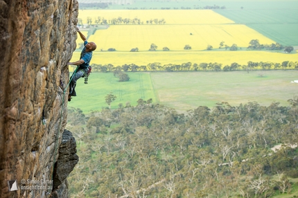 Mount Arapiles, Australia - Jonathan Thesenga, Henry Bolte (25), Mt Arapiles, Victoria, Australia.