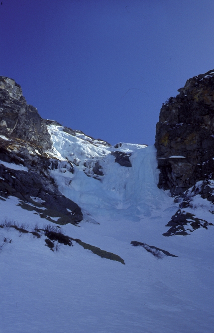 Cascate di ghiaccio Val D'Avio - La cascata Pilastro della malga