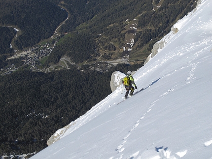Pelmetto, Dolomiti - Prima discesa del Pelmetto, Francesco Vascellari e Loris De Barba, marzo 2013