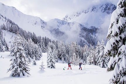 Kilian Jornet Burgada and Laetitia Roux win Pitturina Ski Race in Val Comelico