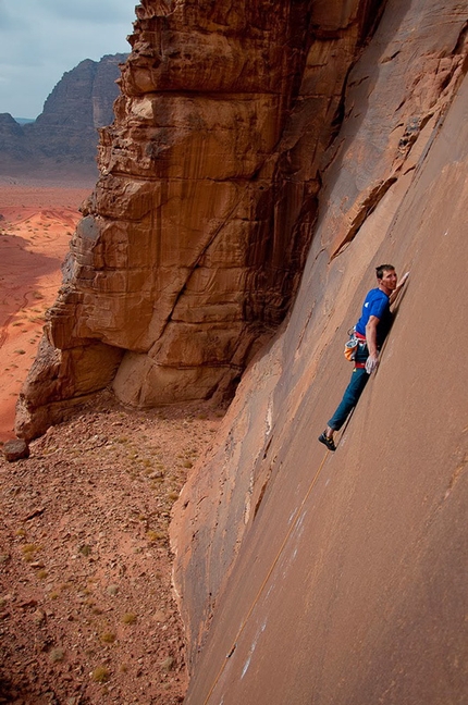 Klemen Becan frees hardest sport climb in Jordan