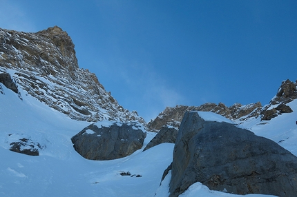 Chaberton 3131m, Alpi Cozie - Canale NE: ambiente