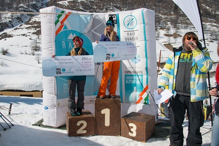 Snowboardalpinismo - Il Campionato Italiano a Prali di Snowboardalpinismo il 09/03/2014.