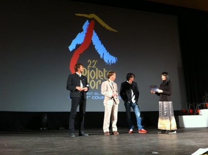 Piolets d'Or 2014 - Matthias Auer, Simon Anthamatten, Hansjörg Auer e il Kunyang Chhish East