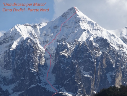 A descent for Marco Anghileri - Cima Dodici North Face, Valsugana