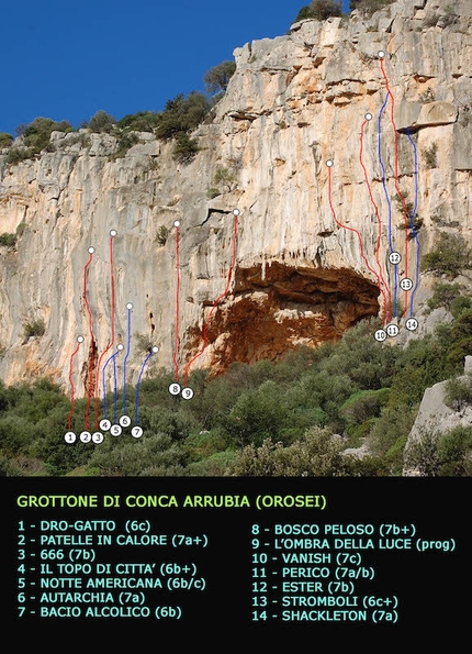Orosei, Sardegna - Grottone di Conca Arrubia, Orosei