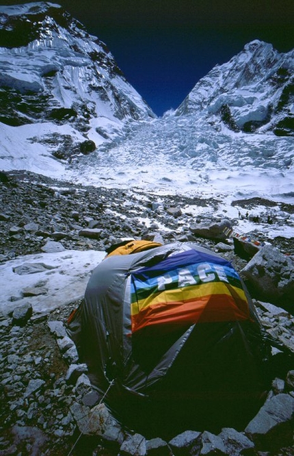 Mount Everest - Everest Base Camp and the Icefall in 2003