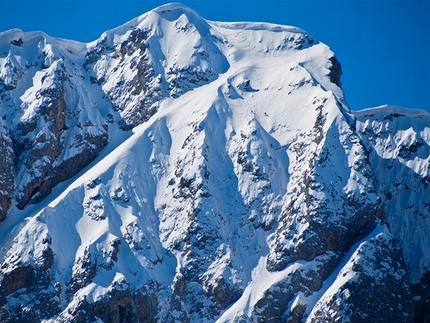Peitlerkofel, new ski descent by Simon Kehrer, Roberto Tasser and Ivan Canins