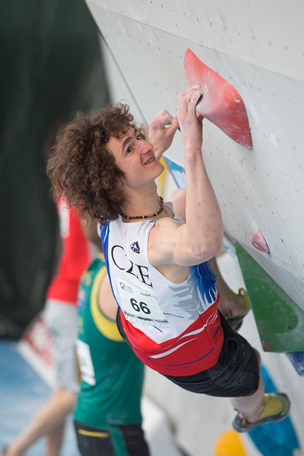 Coppa del Mondo Boulder 2014 - Adam Ondra competing in the 4th stage of the Boulder World Cup 2014.