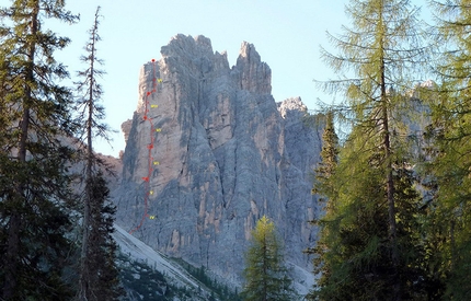 Diedro Fouzigora and Via Evergreen, old and new climbs in the Dolomites