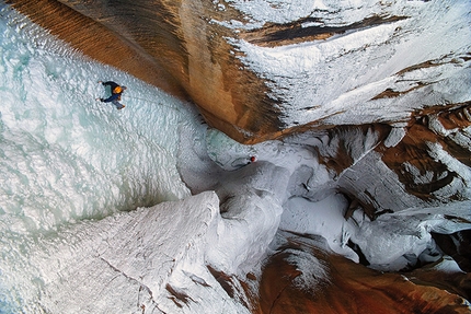 Desert Ice - Scott Adamson climbing astounding ice in the Zion National Park, USA
