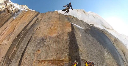 Trango Towers, the BASE jump by Andrey Lebedev and Vladimir Murzaev